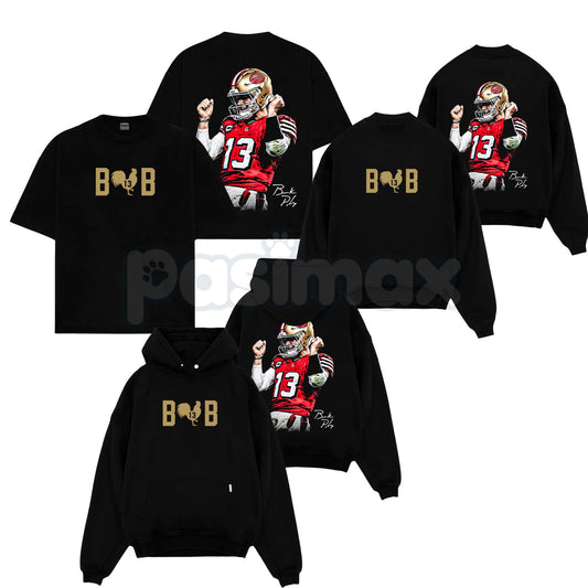 Brock Purdy 13 'Big Cock Brock' For Niner Gang – Funny Game Day Cotton Hoodie, T-Shirt & Sweatshirt-Pasimax