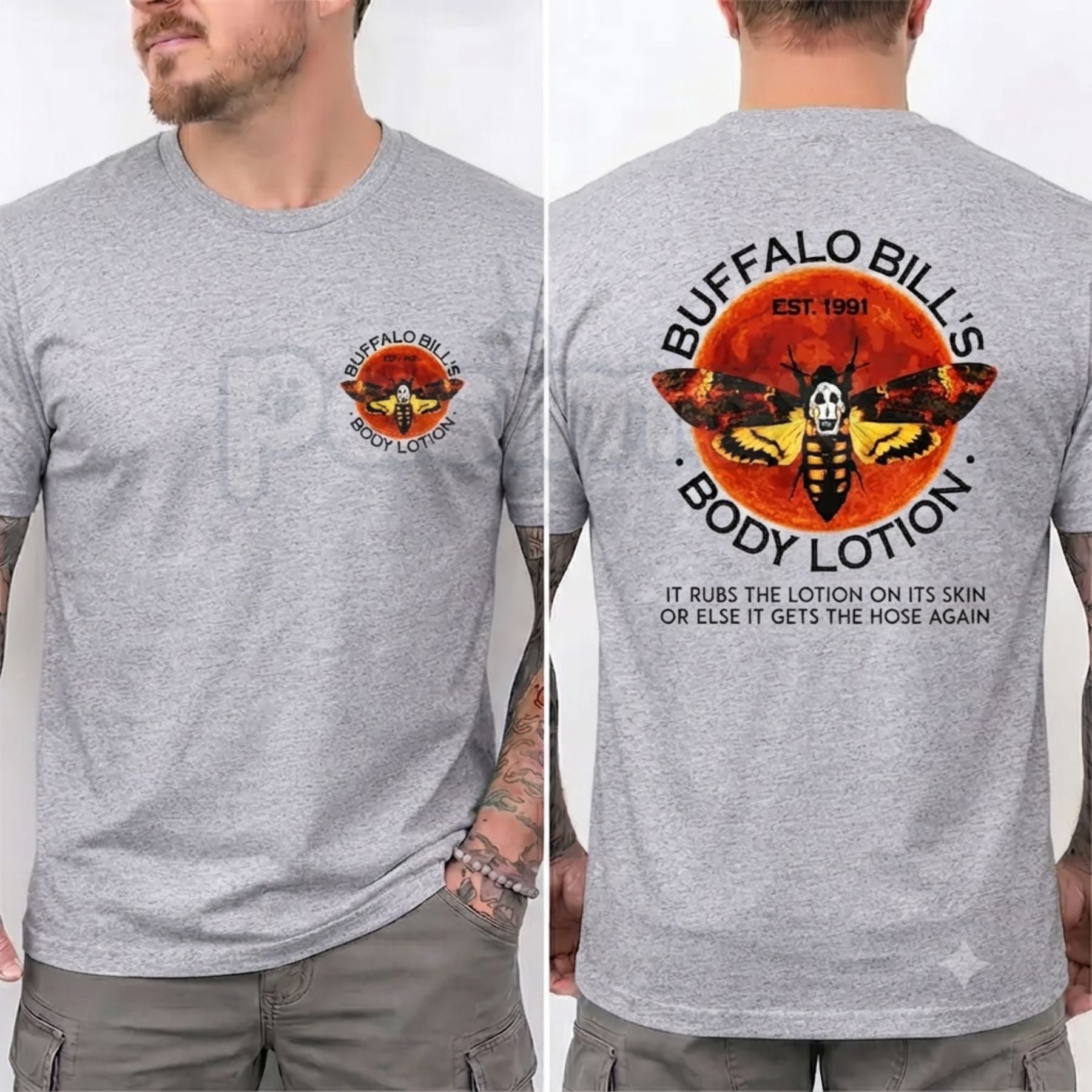 Buffalo Bill's Body Lotion Shirt – Silence Of The Lambs Horror Tee, Retro Halloween Movie Unisex Graphic T-Shirt-Pasimax