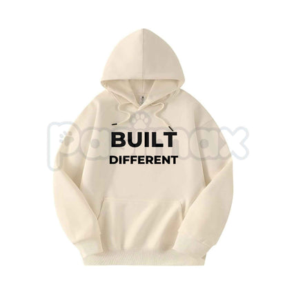 Built Different Graphic Hoodie – Gym Workout Gymbro Pullover, Motivational Fitness & Streetwear Sweatshirt, Unisex Heavy Blend-Pasimax