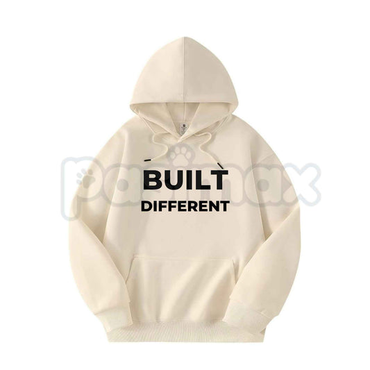 Built Different Graphic Hoodie – Gym Workout Gymbro Pullover, Motivational Fitness & Streetwear Sweatshirt, Unisex Heavy Blend-Pasimax