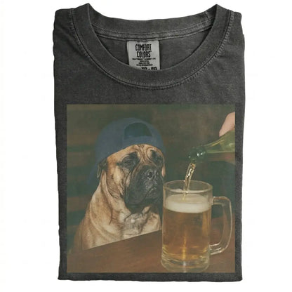 Comfort Colors® Custom Dog Breeds Beer T-Shirt – Vintage 90s Funny Edgy Dog Meme Tee, Aesthetic Brewery Lover Dog Dad Gift Shirt