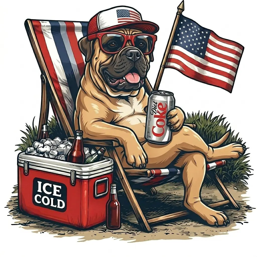 Comfort Colors® 50+ Dog Funny 4th of July T-Shirt – Retro Labrador Retriever Diet Coke Graphic Tee, Patriotic Animal Meme Shirt, Vintage USA Dog Lover Top