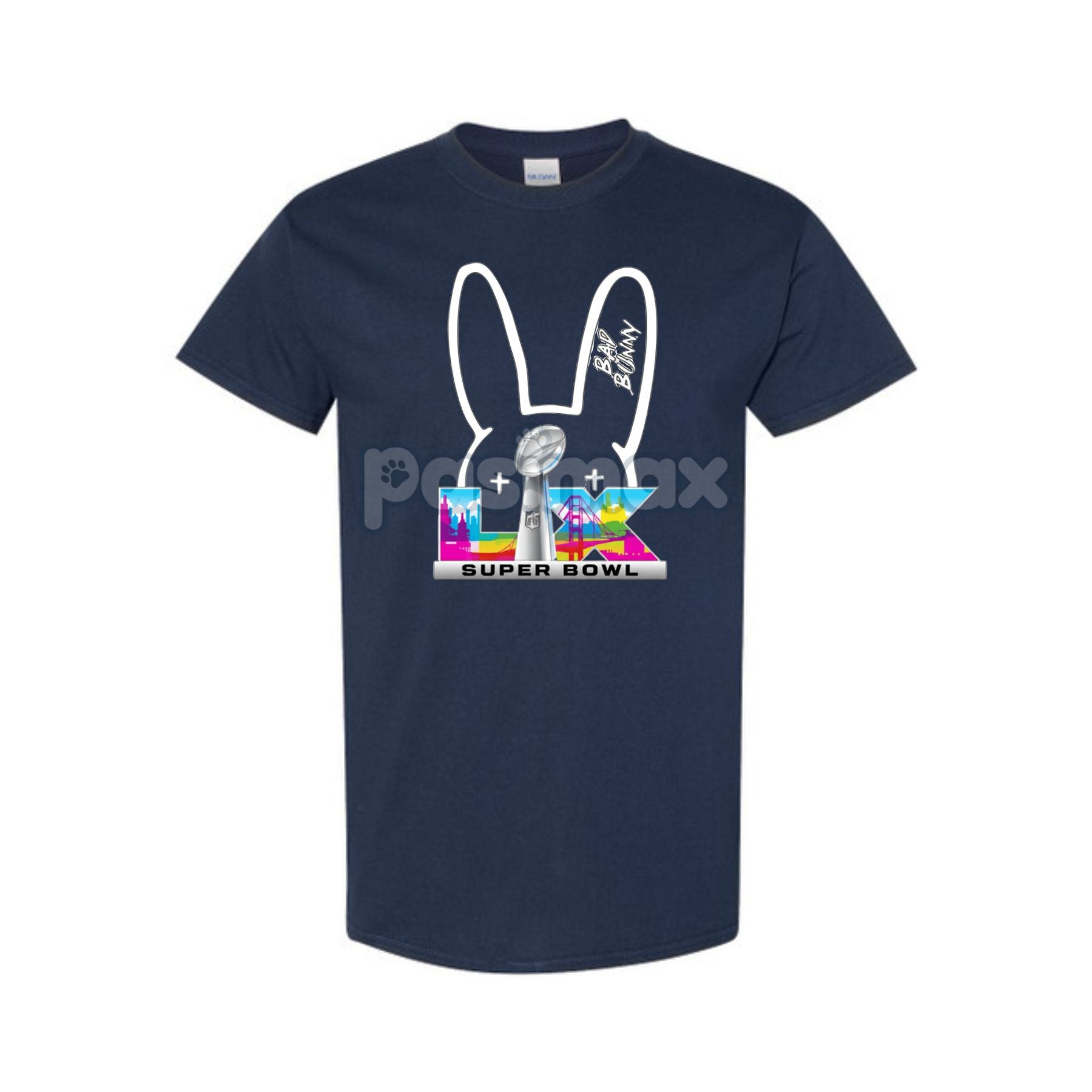 Bunny Ears Graphic T-Shirt - Playful Urban Streetwear Tee, Unisex Fashion Top-Pasimax