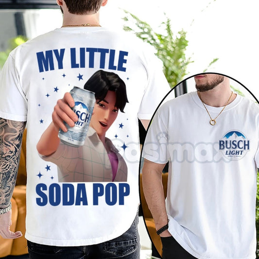 Busch Saja Boys "My Little Soda Pop" 2 Sided Shirt - Kpop Demon Hunters Fan Merch, Saja Boys Huntrix Tee-Pasimax