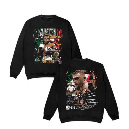 CANELO Sweatshirt – Retro Fight Night Boxing Graphic Top-Pasimax