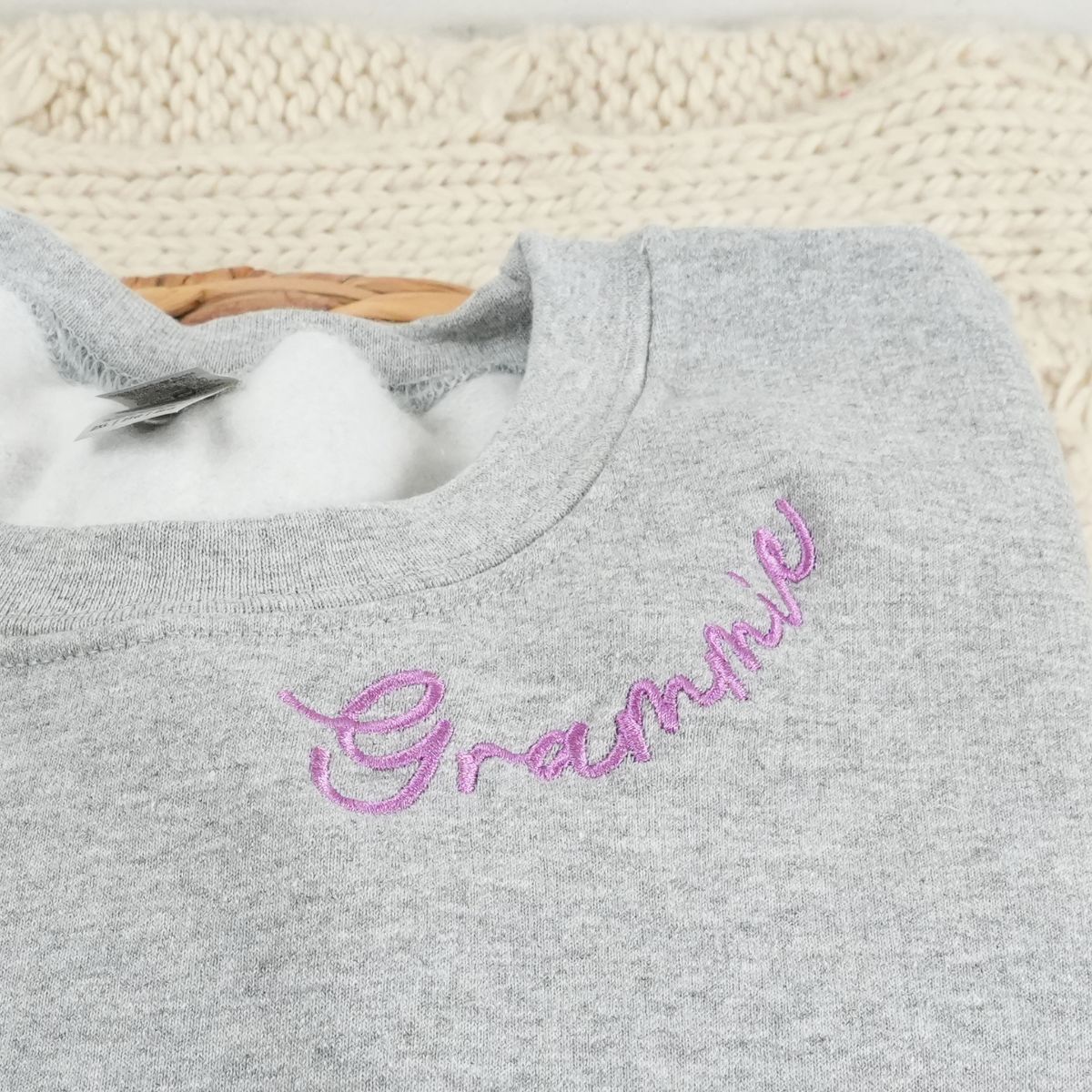 Custom Embroidered Grammie Sweatshirt & Hoodie - Gift for Grandma
