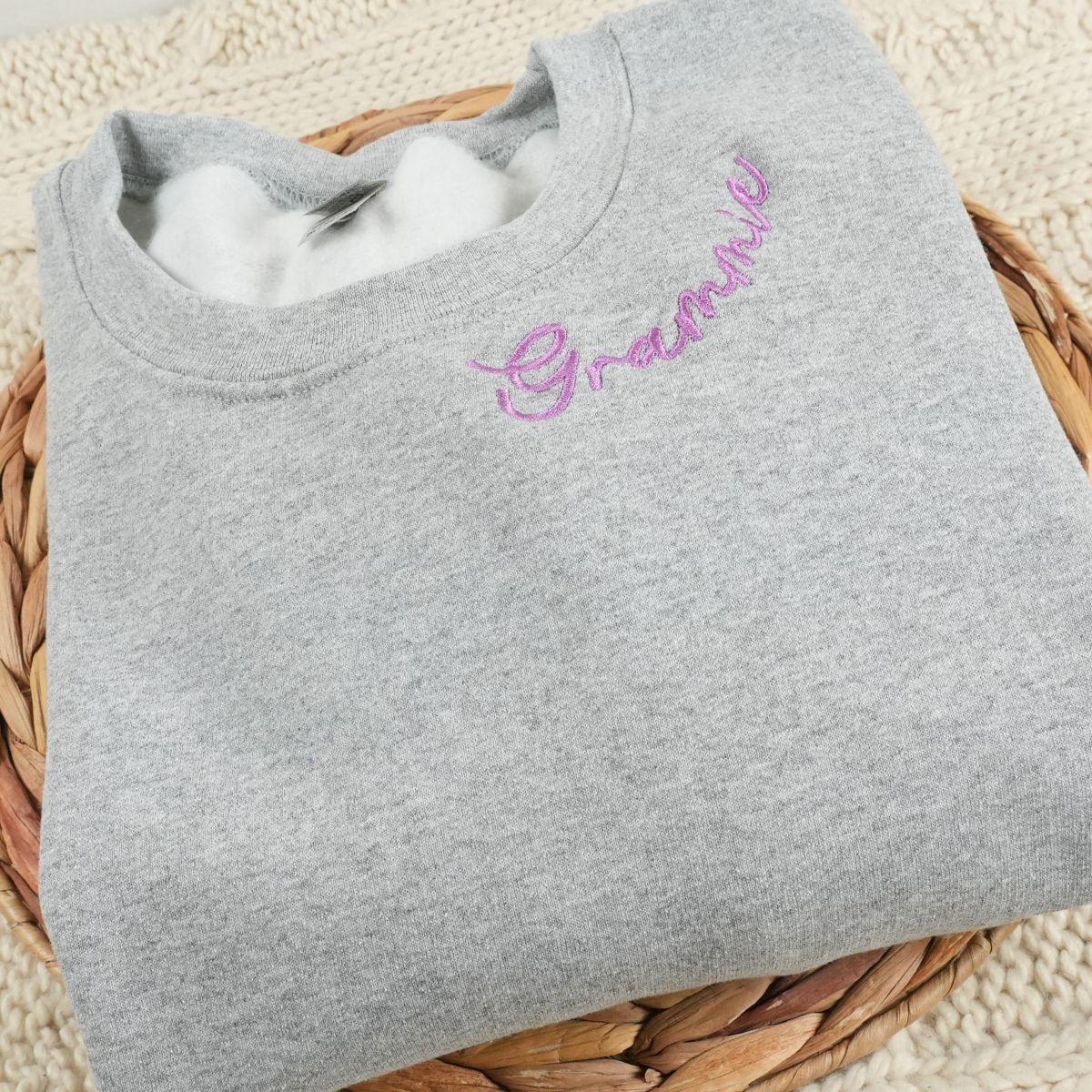 Custom Embroidered Grammie Sweatshirt & Hoodie - Gift for Grandma