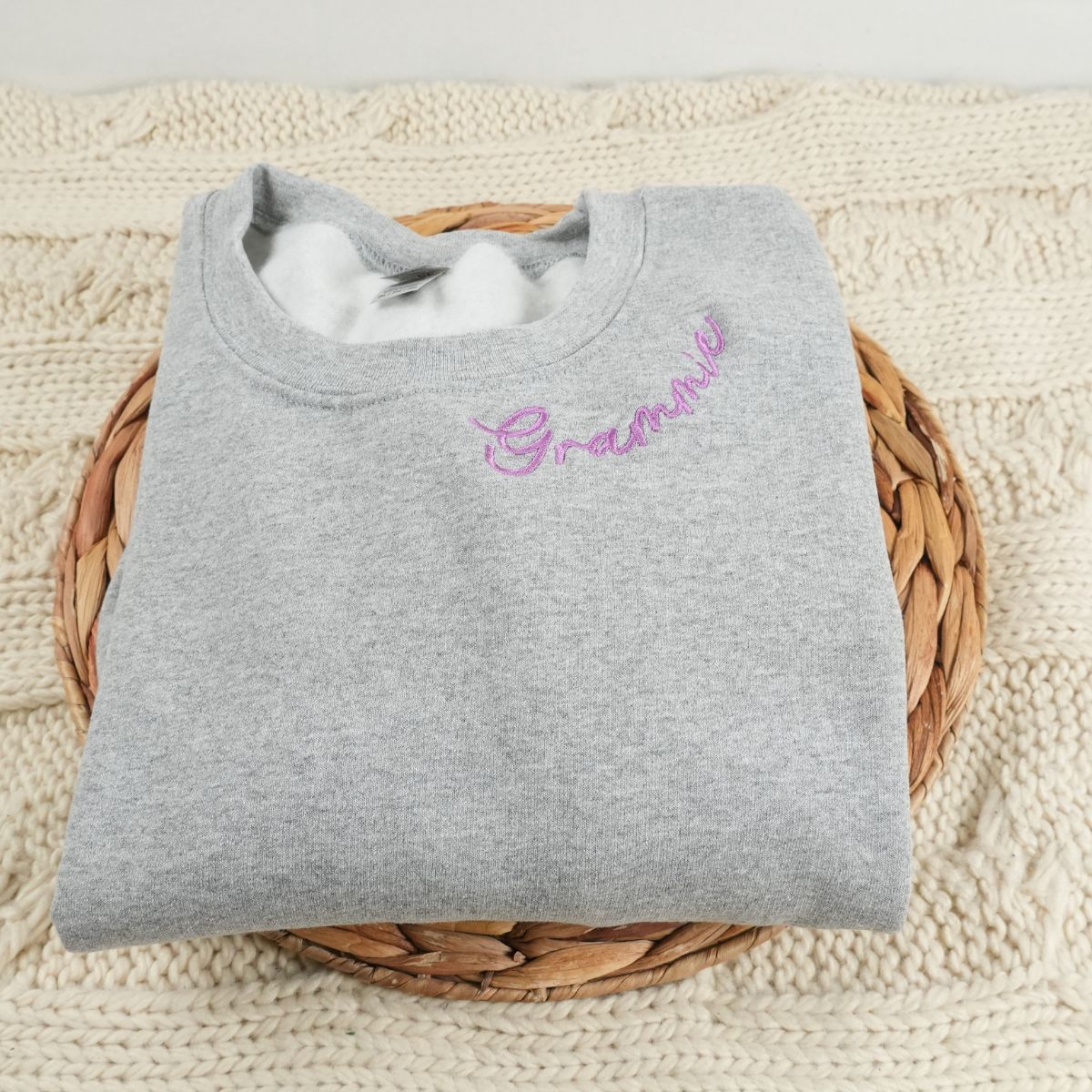 Custom Embroidered Grammie Sweatshirt & Hoodie - Gift for Grandma