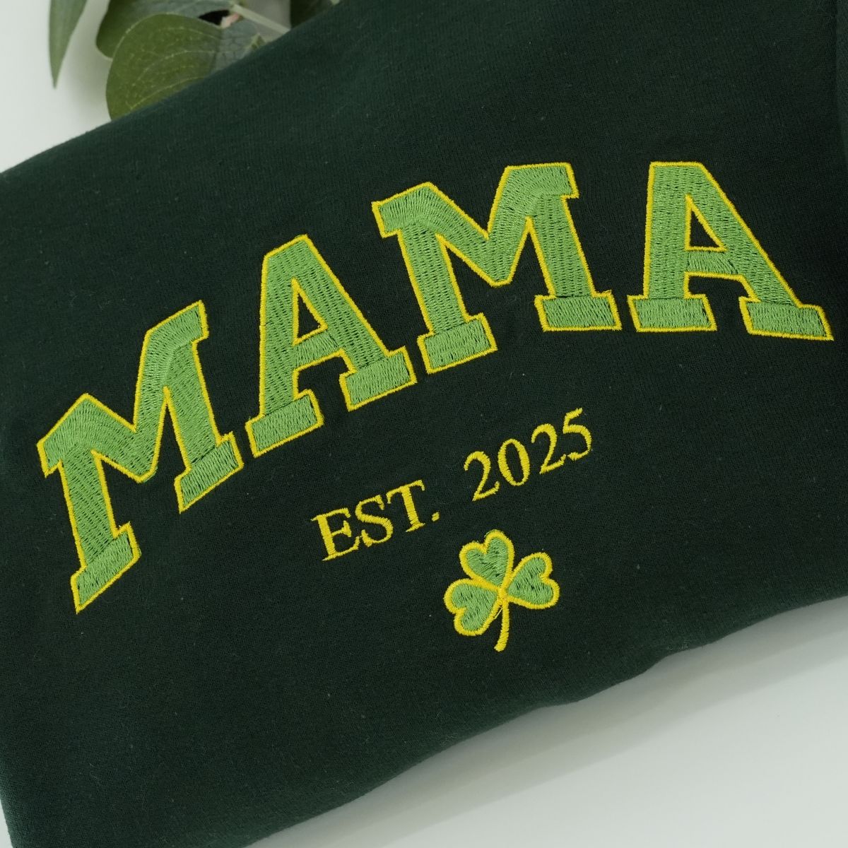 Custom Embroidered Mama Varsity Style Sweatshirt Hoodie with Est Year