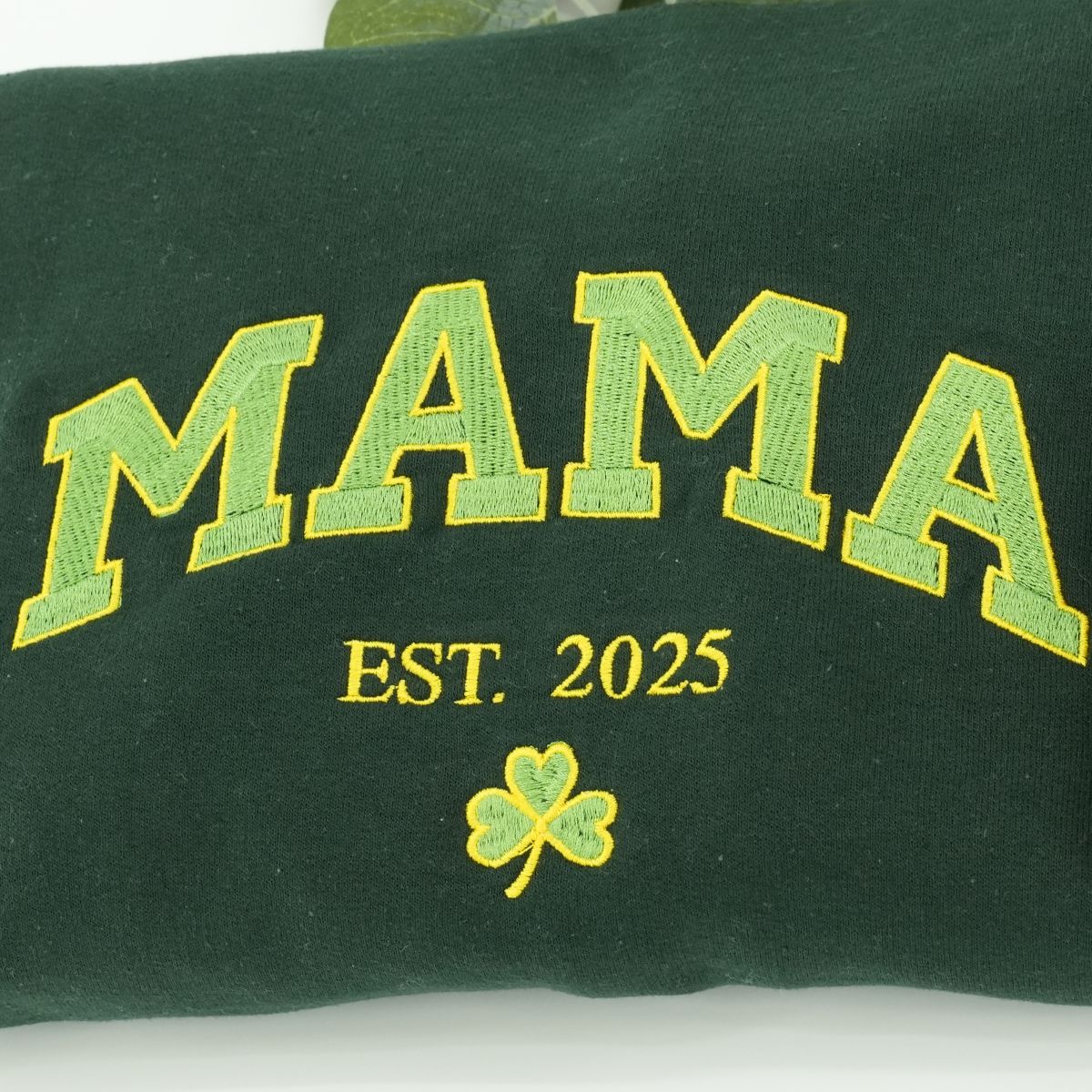 Custom Embroidered Mama Varsity Style Sweatshirt Hoodie with Est Year