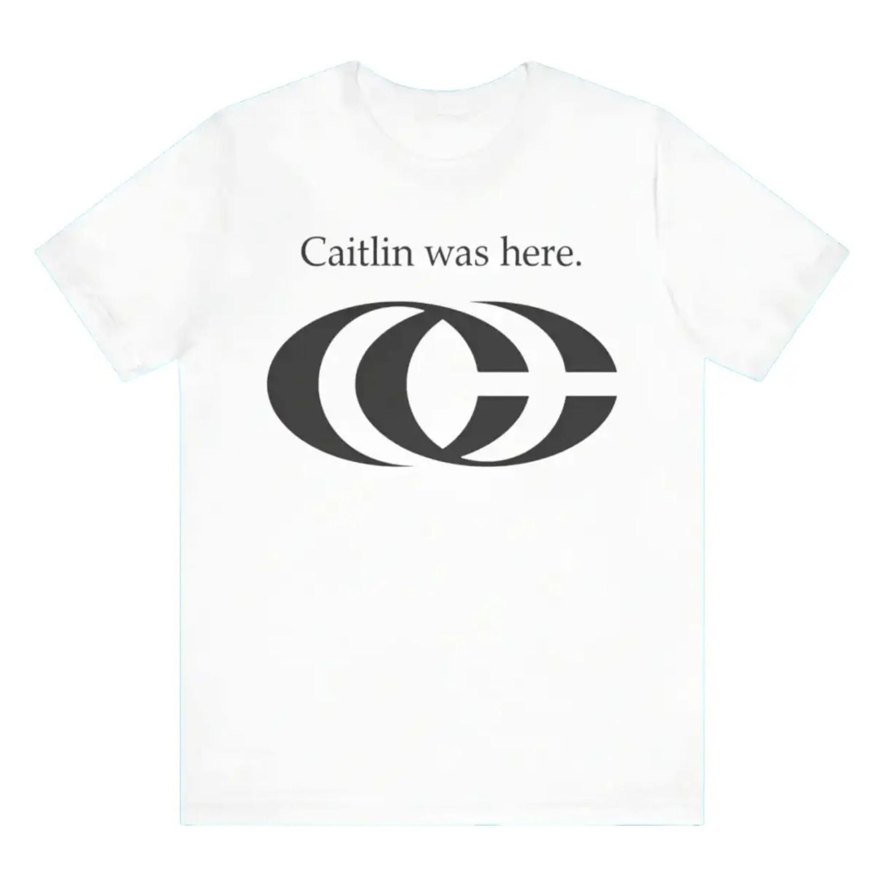 "Caitlin Was Here" T-Shirt - Caitlin Clark Fan Apparel, Western Style Meme Tee, Trendy Streetwear Gift-Pasimax