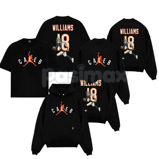 Caleb Williams – Air Caleb #18 For Bears Nation Cotton Hoodie, Sweatshirt & T-Shirt-Pasimax