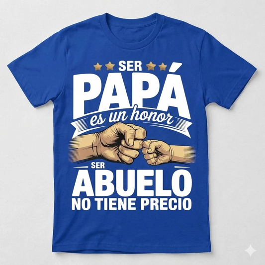 Camiseta de Hombre Ser Papa Es Un Honor Ser Abuelo – Regalo de Día del Padre Retro Grandpa Graphic Tee-Pasimax