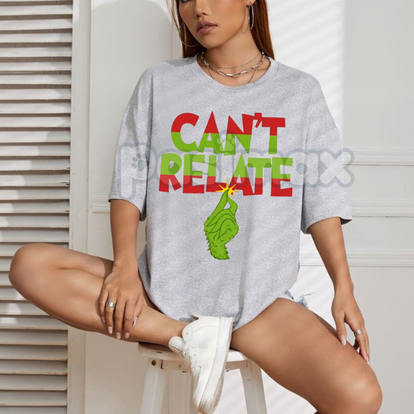 "Can’t Relate" Holiday Tee - Funny Anti-Christmas Slogan Shirt, Sarcastic Seasonal Apparel, Jaded Holiday Humor Gift-Pasimax