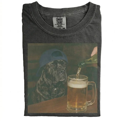Comfort Colors® Custom Dog Breeds Beer T-Shirt – Vintage 90s Funny Edgy Dog Meme Tee, Aesthetic Brewery Lover Dog Dad Gift Shirt