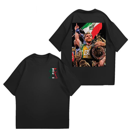 Canelo 2-Sided T-Shirt - Official Boxer Fan Apparel, Full Colors & Sizes for Men & Women-Pasimax