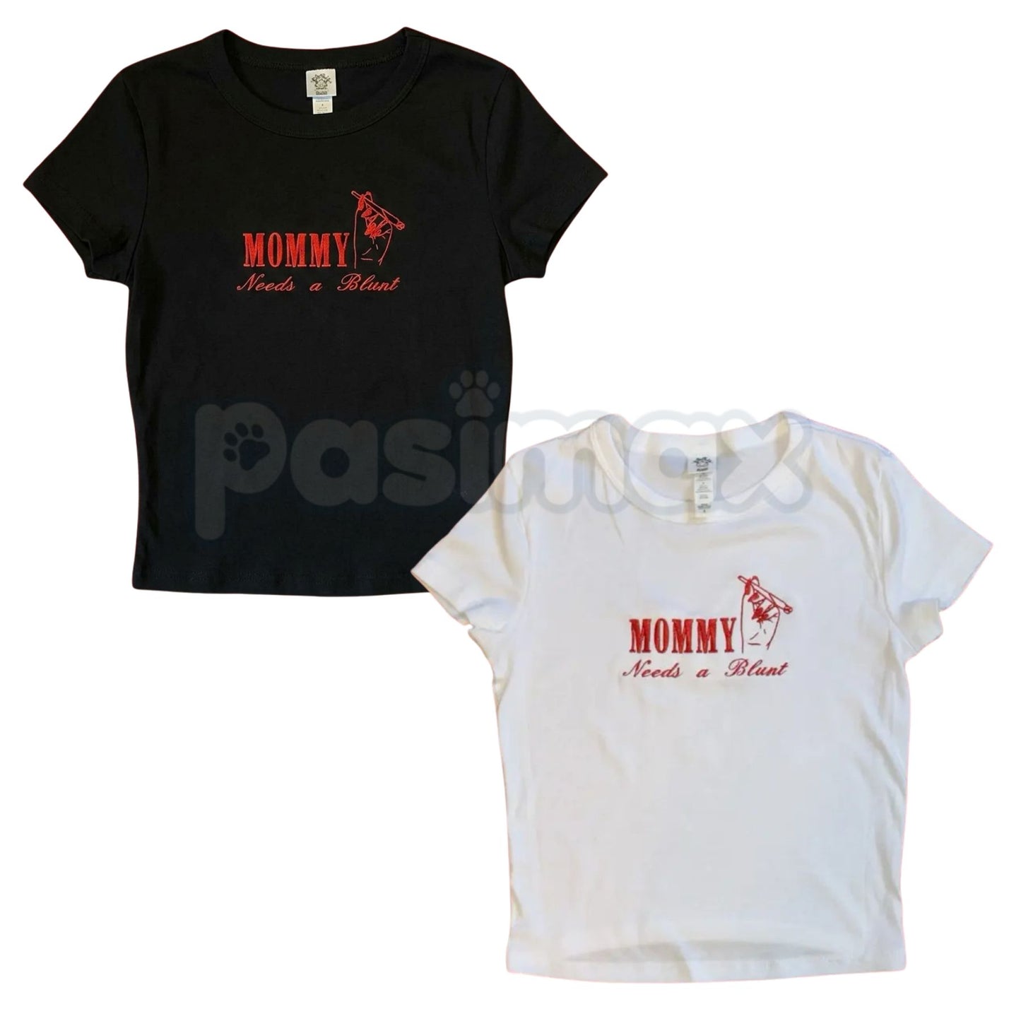 Cannamom Club Embroidered T-Shirt – Unisex Tee & Baby Tee, Stylish Mom Apparel for Cannabis Enthusiasts-Pasimax