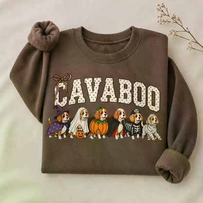 Dark Chocolate 30+ Halloween Dog Breeds Sweatshirt | Dog Mom Fall Crewneck
