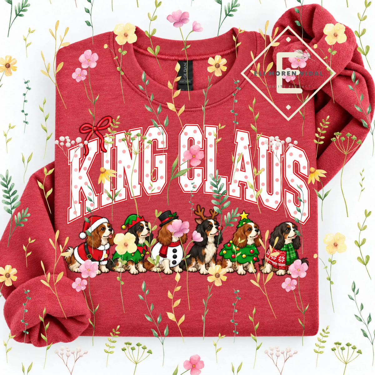 Christmas 30+ Dog Breed Sweatshirt | Merry Dogmas Holly Xmas Crewneck