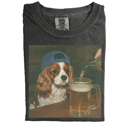 Comfort Colors® Custom Dog Breeds Beer T-Shirt – Vintage 90s Funny Edgy Dog Meme Tee, Aesthetic Brewery Lover Dog Dad Gift Shirt