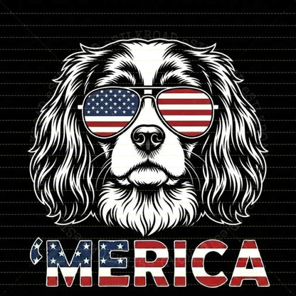 Comfort Colors® Vintage Dog 4th of July T-Shirt – Retro Patriotic Puppy Graphic Tee, Aesthetic Red White and Blue Dog Mom Dad Independence Day Top
