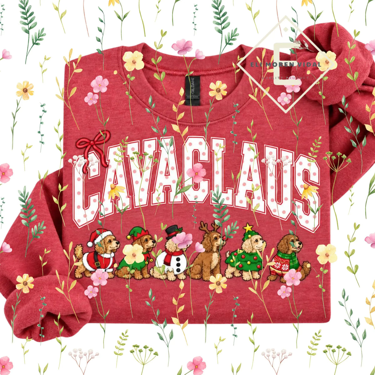 Christmas 30+ Dog Breed Sweatshirt | Merry Dogmas Holly Xmas Crewneck