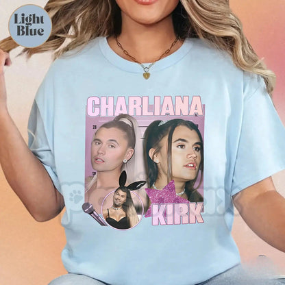 Charliana Kirk Meme T-Shirt - "We're Charlie" Funny Graphic Tee, Charliana & Kirk Viral Podcast Apparel, Trendy Pop Culture Humor Shirt-Pasimax