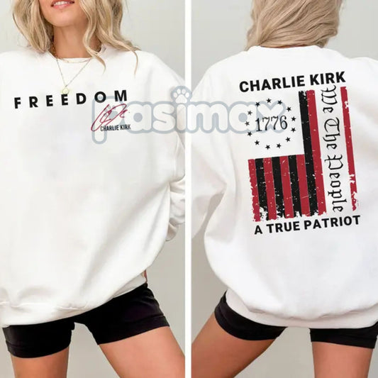 Charlie Freedom Sweatshirt – Patriotic 1776 American Flag Pullover-Pasimax