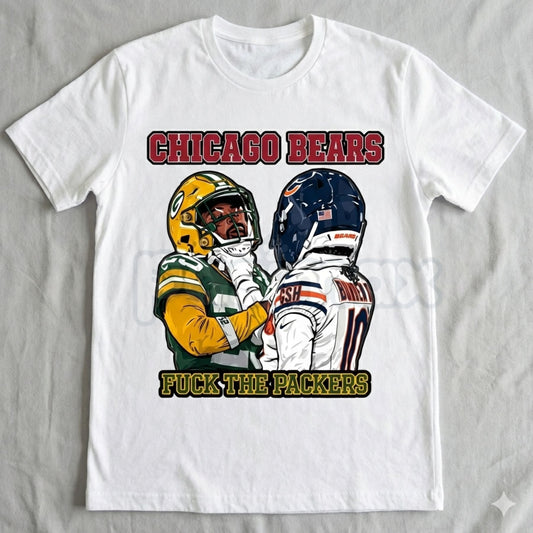 Chicago Bears Rivalry Clash T-Shirt - Gameday Football Pride Graphic Tee, Chicago vs. Everybody Fan Apparel, Classic North Midway Rivalry Shirt-Pasimax