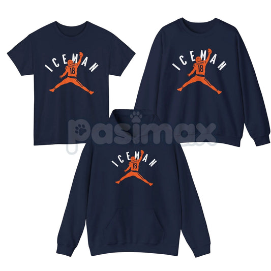Chicago Jumpman Caleb "Iceman" Williams – QB1 Football Cotton Unisex T-Shirt, Sweatshirt & Hoodie-Pasimax