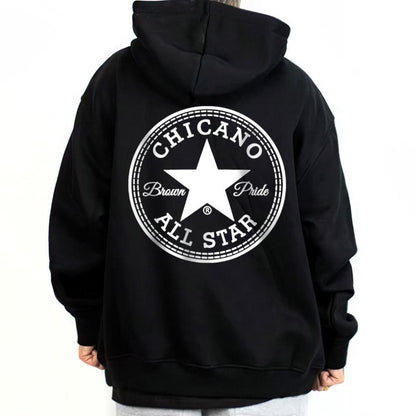Chicano Brown Pride Hoodie – Mexican Culture & Chicano Style Art Graphic Pullover, Unisex for Men & Women-Pasimax