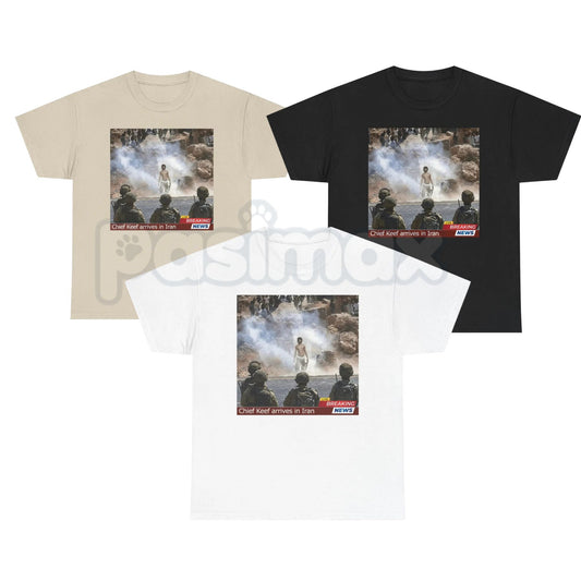 Chief K in Iran Graphic T-Shirt - Viral Streetwear Culture Tee, Premium 100% Cotton Glo-Style Fan Top, International Hip-Hop Aesthetic Shirt, Limited Edition Graphic Print Tee, Soft Lived-In Urban Fashion Apparel-Pasimax