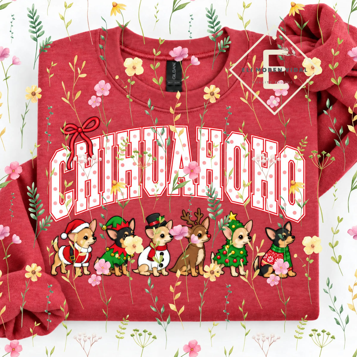 Christmas 30+ Dog Breed Sweatshirt | Merry Dogmas Holly Xmas Crewneck