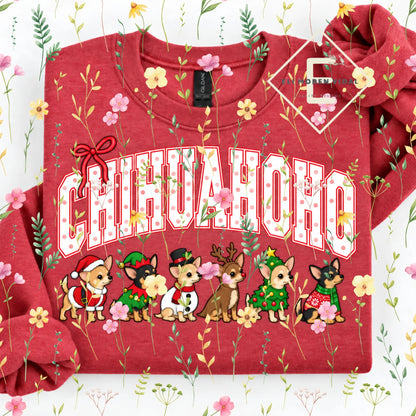 Christmas 30+ Dog Breed Sweatshirt | Merry Dogmas Holly Xmas Crewneck