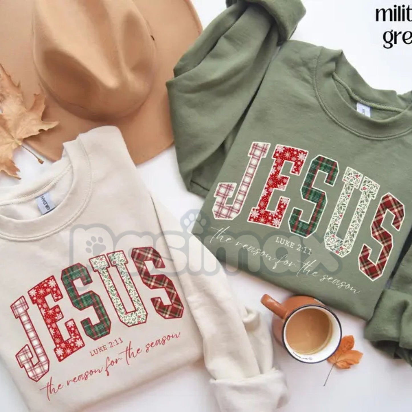 Christian Jesus Sweatshirt | Inspirational Faith Jumper | Religious Scripture Quote Crewneck | Spiritual Gift Apparel-Pasimax