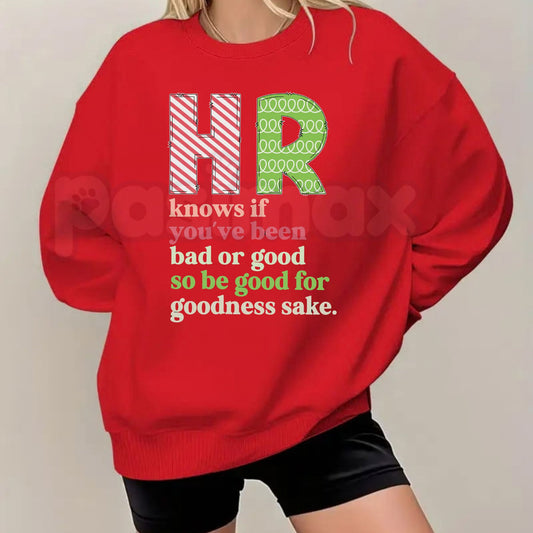 Christmas HR Santa Belt Sweatshirt | Funny Corporate Holiday Crewneck-Pasimax
