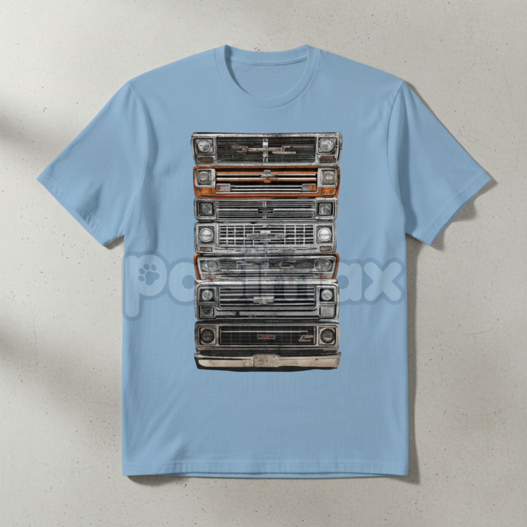 Classic American Square Body Trucks Graphic T-Shirt - Retro Summer Tee for Men, Vintage Chevy Truck Apparel, Golf Gift for Men and Women-Pasimax