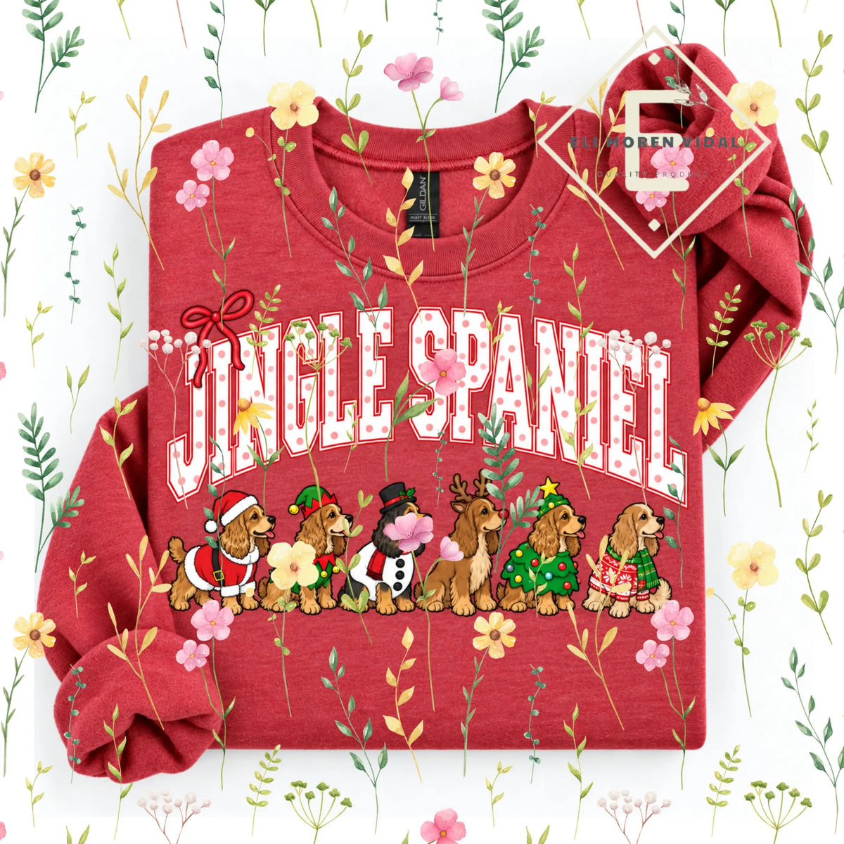 Christmas 30+ Dog Breed Sweatshirt | Merry Dogmas Holly Xmas Crewneck
