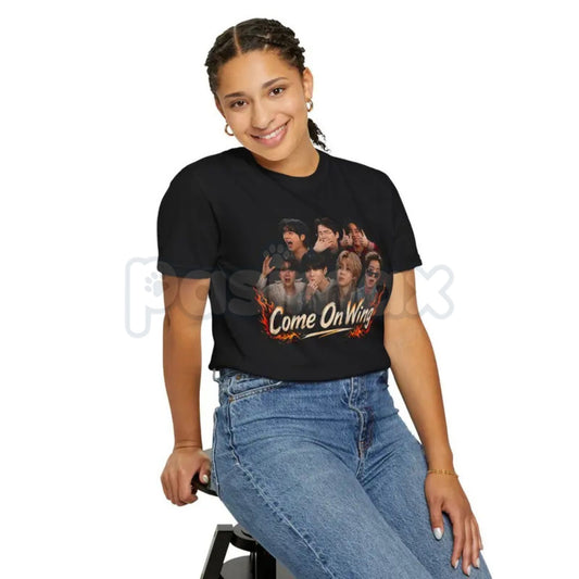 "Come On Wing" Hot Ones Inspired T-Shirt – Retro Y2K Aesthetic Graphic Tee, Premium 100% Cotton Spicy Foodie Top, Soft Lived-In Heavyweight Pop Culture Meme Shirt, Made in USA-Pasimax