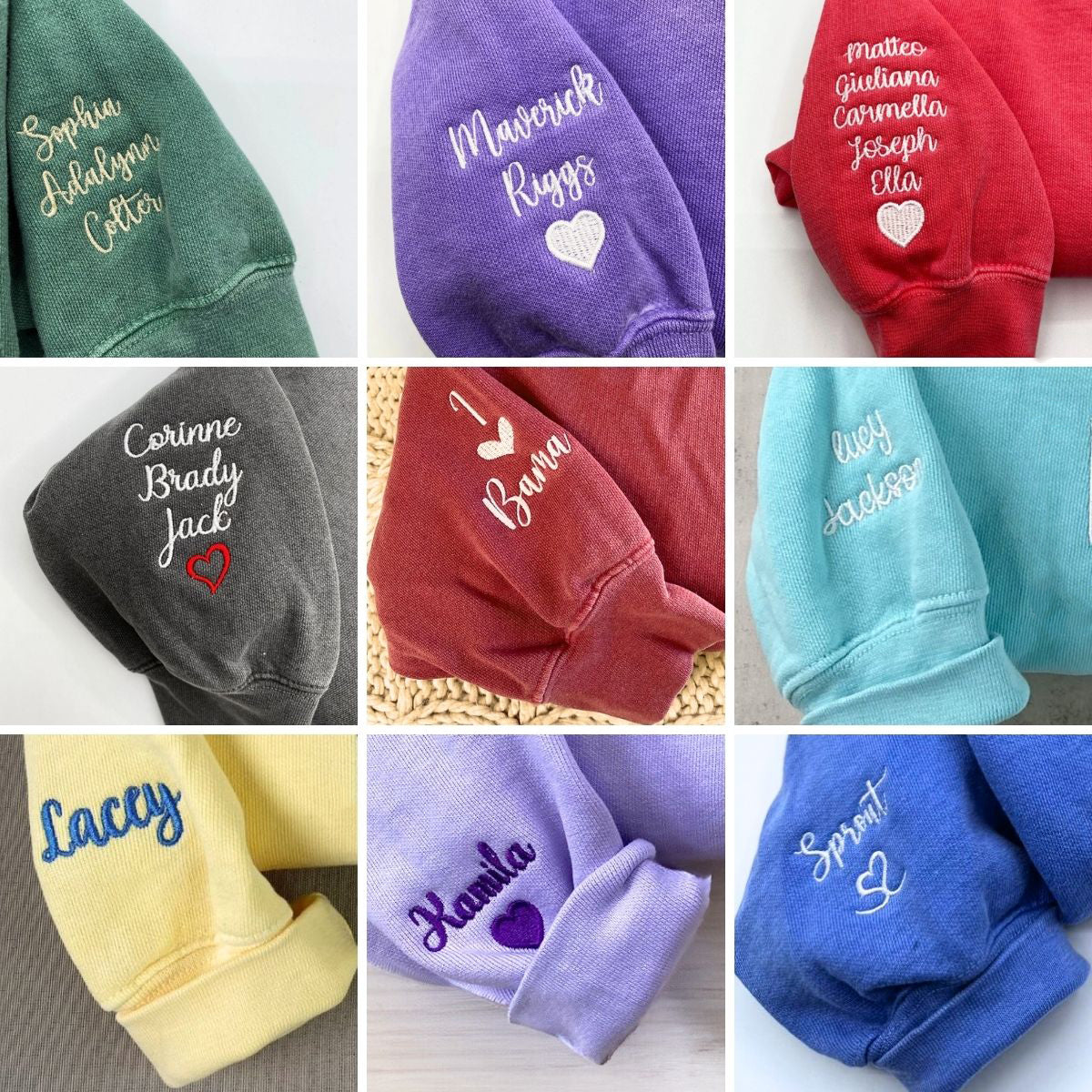 Custom Embroidered Sweatshirts - Personalized Gift for Nurse
