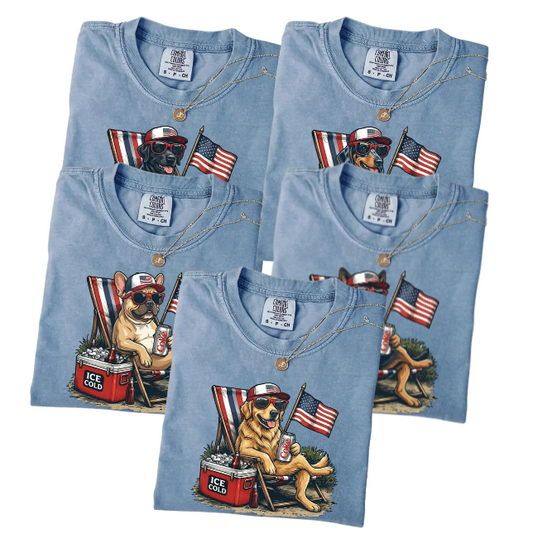 Comfort Colors® 50+ Dog Funny 4th of July T-Shirt – Retro Labrador Retriever Diet Coke Graphic Tee, Patriotic Animal Meme Shirt, Vintage USA Dog Lover Top-PASIMAX