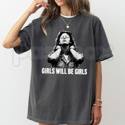 Comfort Colors® Aileen Wuornos Girls Will Be Girls T-Shirt – True Crime Graphic Tee, Dark Feminist Vintage Unisex Top & Gift-Pasimax