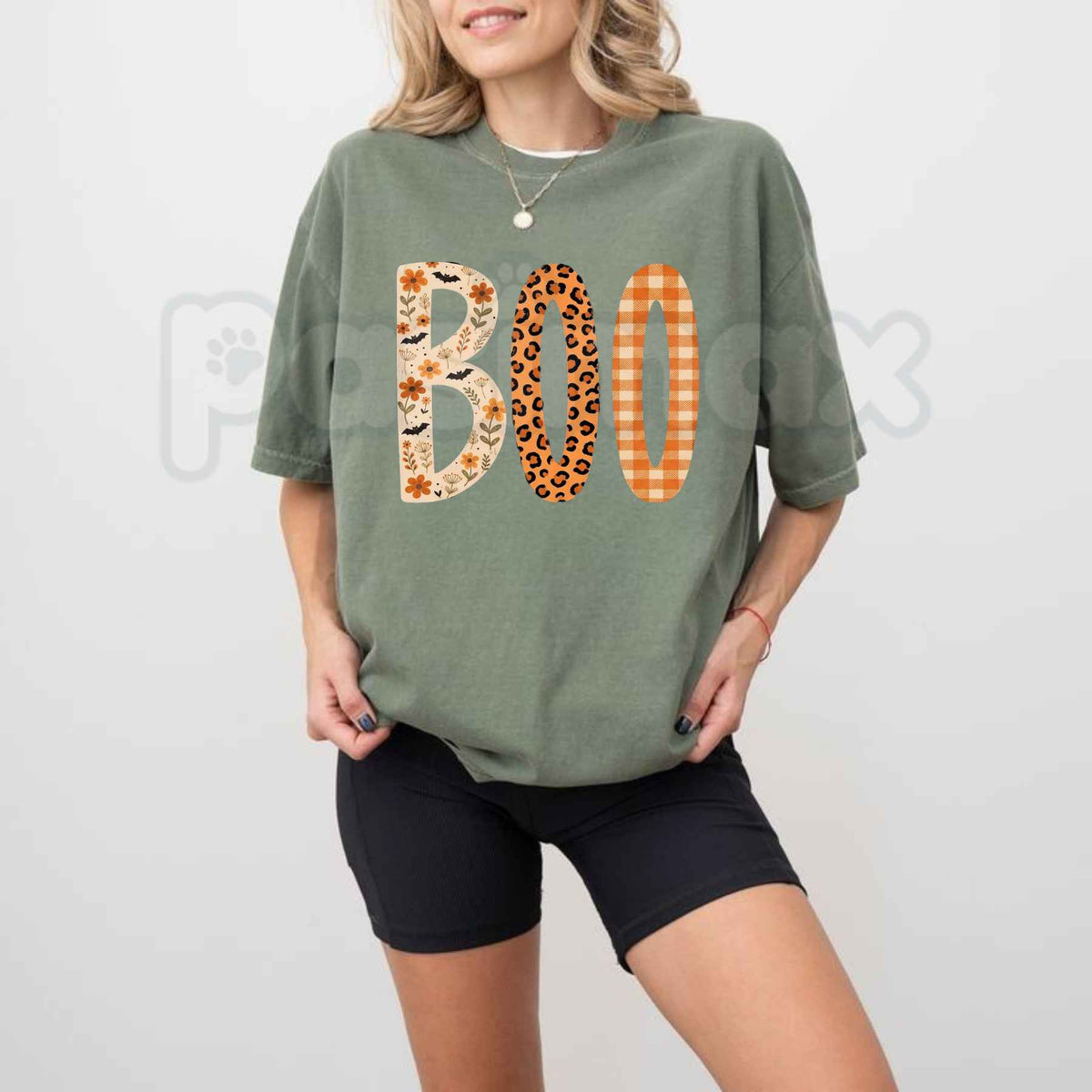Comfort Colors® BOO T-Shirt – Trendy Halloween Graphic Tee, Retro Spooky Season Unisex Top & Gift for Her-Pasimax