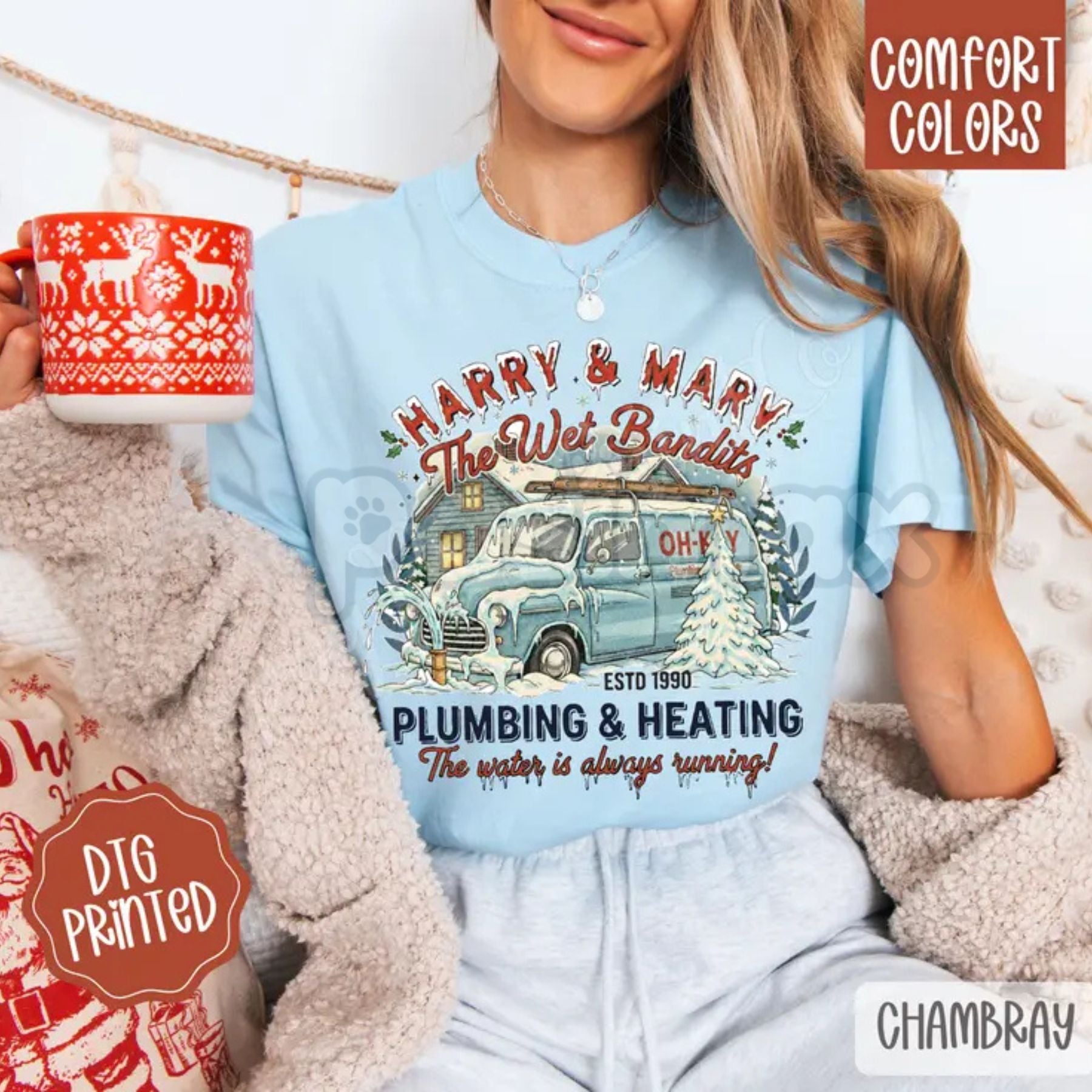 Comfort Colors® 'Bandit Life: Harry & Marv' T-Shirt – Home Alone Movie Duo Tee, Vintage Christmas Humor Apparel-Pasimax