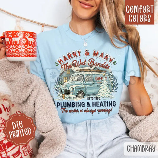 Comfort Colors® 'Bandit Life: Harry & Marv' T-Shirt – Home Alone Movie Duo Tee, Vintage Christmas Humor Apparel-Pasimax