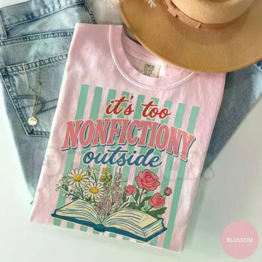 Comfort Colors® Booktrovert Floral T-Shirt – Funny Book Lover Graphic Tee, Aesthetic Fiction Reader Shirt, Vintage Botanical Bibliophile Gift-Pasimax