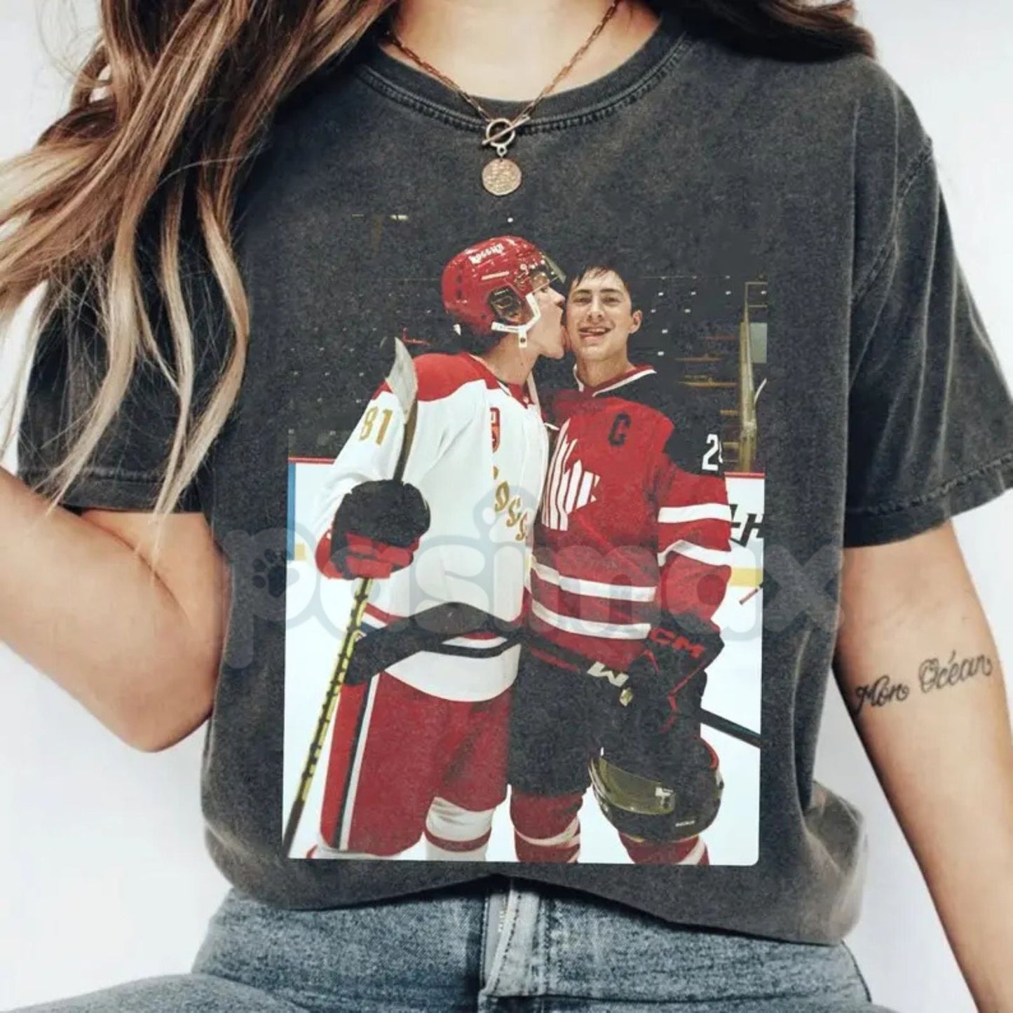 Comfort Colors® Connor Storrie & Ilya Rozanov T-Shirt – Aesthetic Hockey Romance Fan Tee, Heated Rivalry Shane & Rozanov Shirt, Minimalist MM Bookish Top-Pasimax