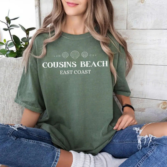 
Comfort Colors Cousins Beach Fan Tee – The Summer I Turned Pretty Merch, Vintage Beachy Graphic Shirt, TSITP TV Show Fan Gift-Pasimax