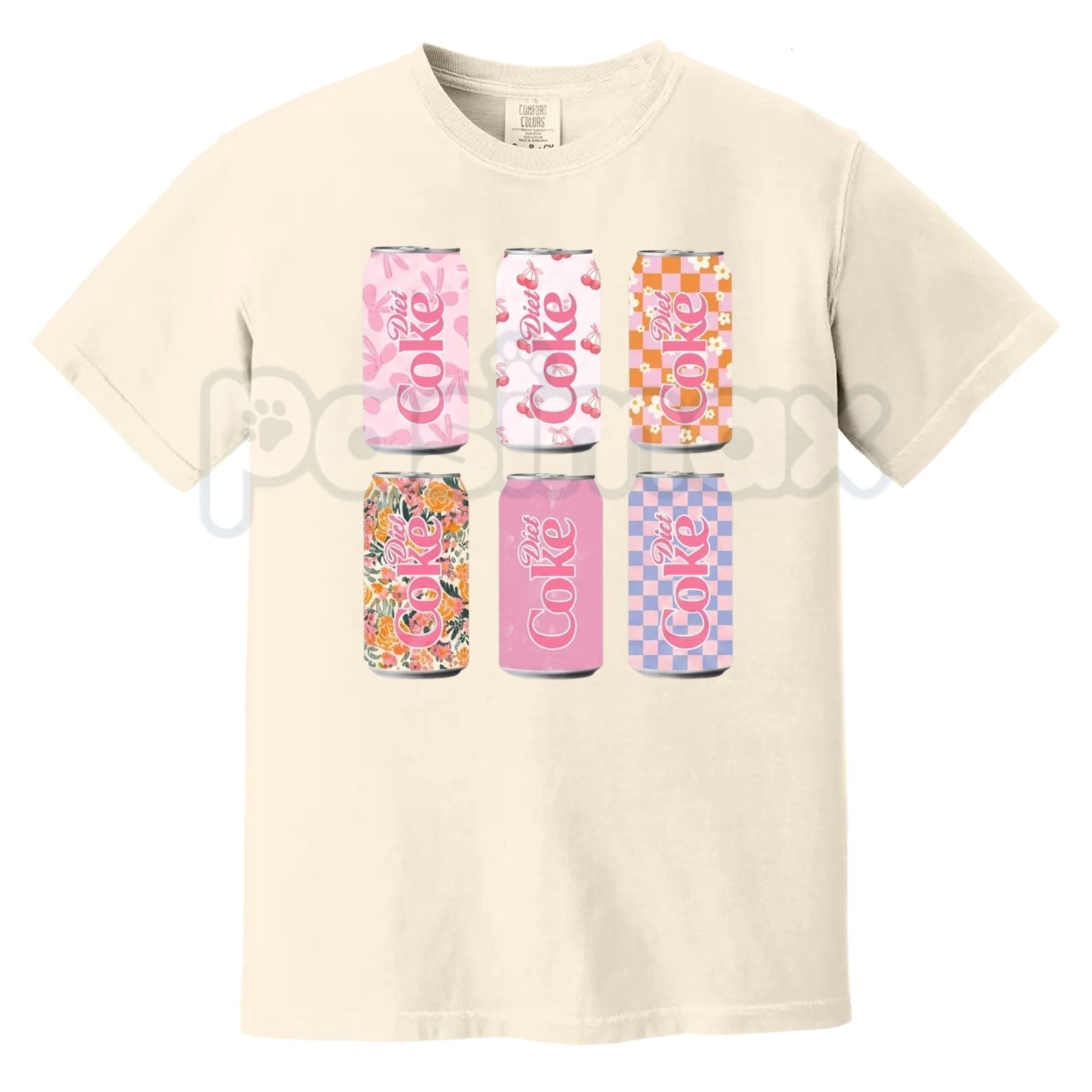 Comfort Colors® "Diet Soda" Graphic T-Shirt – Retro 90s Aesthetic Fizzy Pop Meme Tee, Sarcastic Funny Foodie Unisex Boutique Top-Pasimax