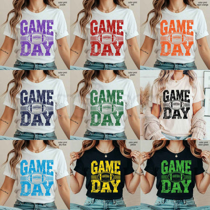 Comfort Colors® Football Season Game Day T-Shirt – Classic Sports Mom Graphic Tee, Fall Tailgate Unisex Top & Gift for Women-Pasimax